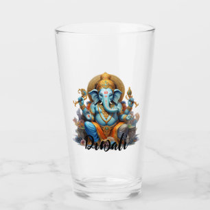 Copo De Pint Diwali Ganesh Glass