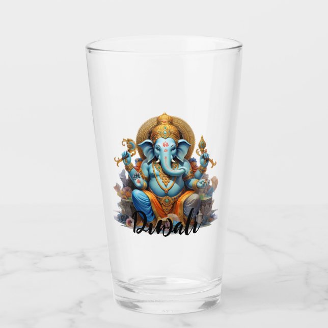 Copo De Pint Diwali Ganesh Glass (Frente)