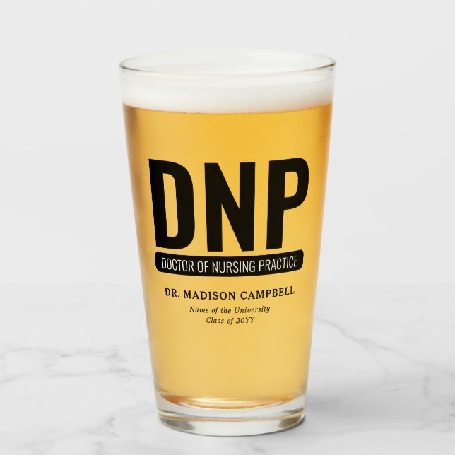 Copo De Pint DNP Doutor Personalizado para Graduação de Prática (Frente (Preenchido))