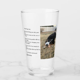 Copo De Pint Do Cachorro Negro e White Memorial Foto