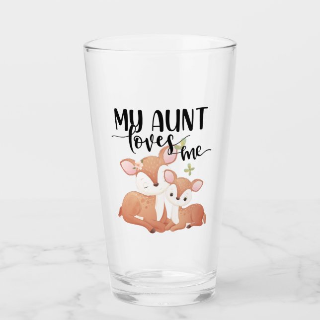 Copo De Pint Doe and Fawn Minha Tia me ama (Frente)