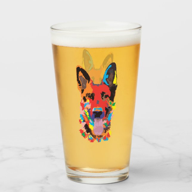 Copo De Pint dog (Frente (Preenchido))