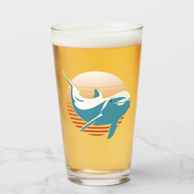 Copo De Pint Dolphin Vintage (Frente (Preenchido))