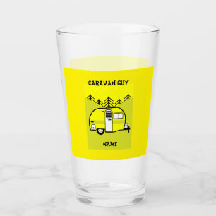 Copo De Pint Dons de Caravan Art - Ame o meu café caravana