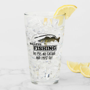 Copo De Pint Dos Walleye da pesca do tamboril branco dos