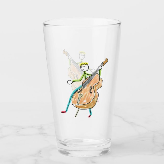 Copo De Pint Double Bass Stickman (Frente)