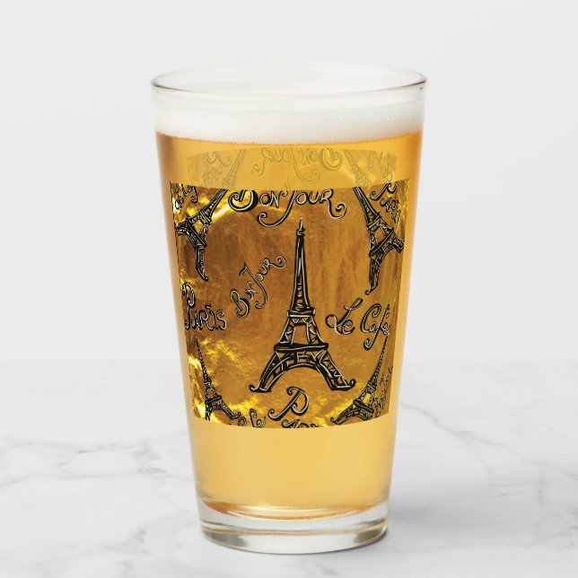 Copo De Pint Dourado (Frente (Preenchido))