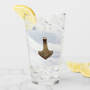 Copo De Pint Dourado Thor Hammer nuvens Collins tumbler
