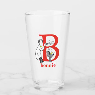 Copo De Pint Dr. Seuss ABC: Carta B - Vermelho Adicione seu n
