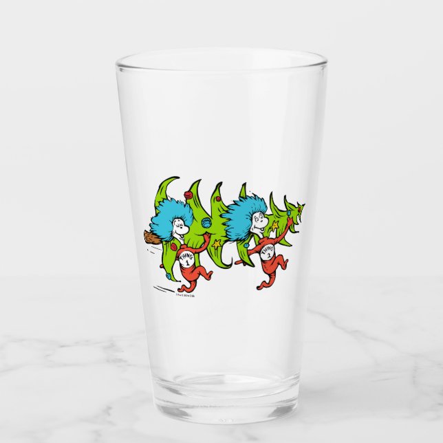 Copo De Pint Dr. Seuss | Grinch | Coisa Um Coisa Dois Natal (Frente)
