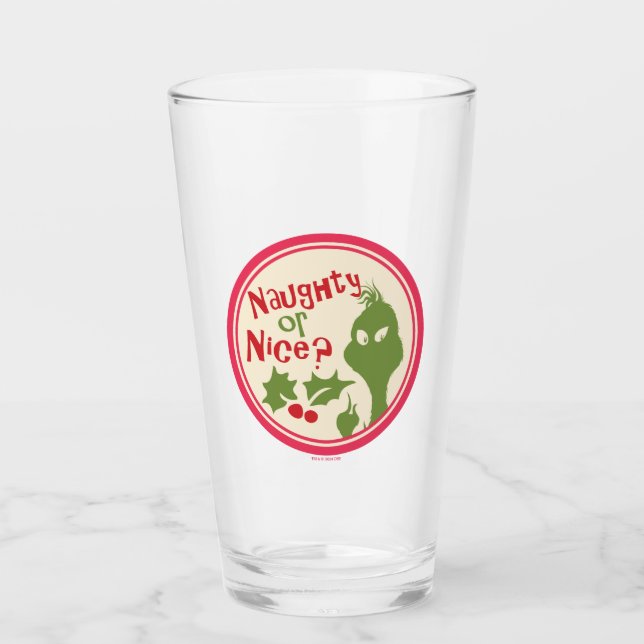 Copo De Pint Dr. Seuss | Grinch - Mal ou Bonzinho? (Frente)