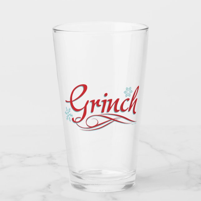 Copo De Pint Dr. Seuss | Grinch - Roteiro Vermelho e Azul (Frente)
