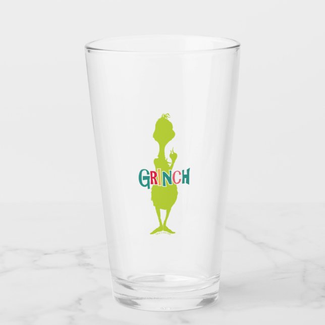 Copo De Pint Dr. Seuss | Grinch - Silhueta Verde (Frente)