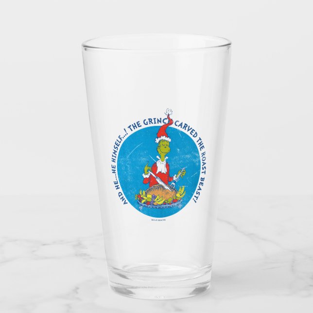 Copo De Pint Dr. Seuss | Grpolegadas | Fera de Natal (Frente)