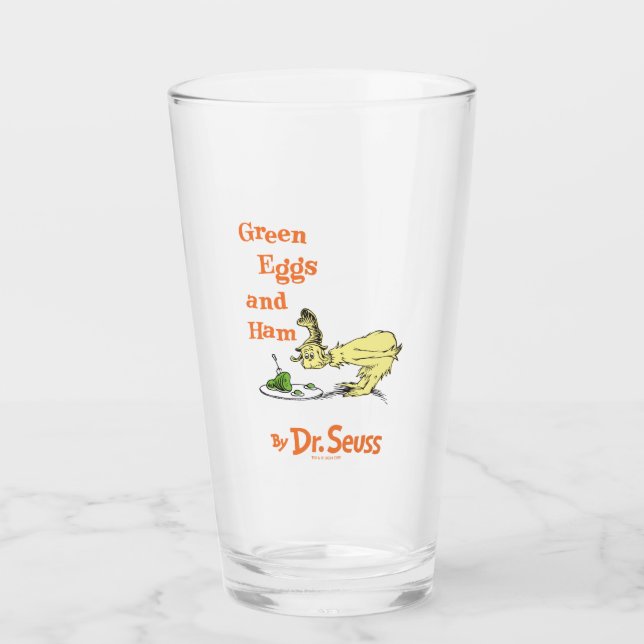 Copo De Pint Dr. Seuss | Ovos Verdes e Presunto (Frente)