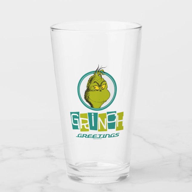 Copo De Pint Dr. Seuss | Saudações Grinch (Frente)