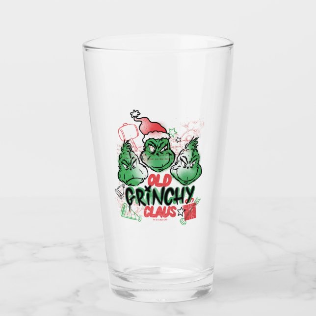 Copo De Pint Dr. Seuss | Velho Grinch Claus (Frente)