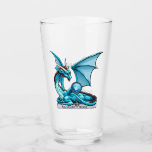 Copo De Pint Dragão Birthstone de março: Aquamarino