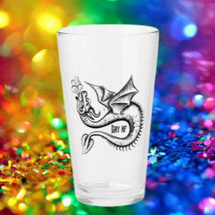 Copo De Pint Dragão Preto Gay AF