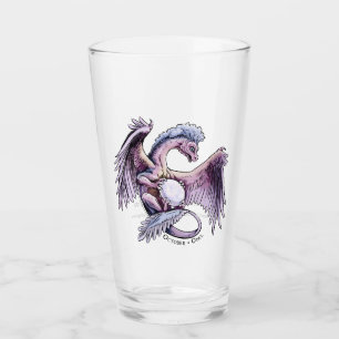 Copo De Pint Dragão roxo rosa: Opal de Birthstone de outubro