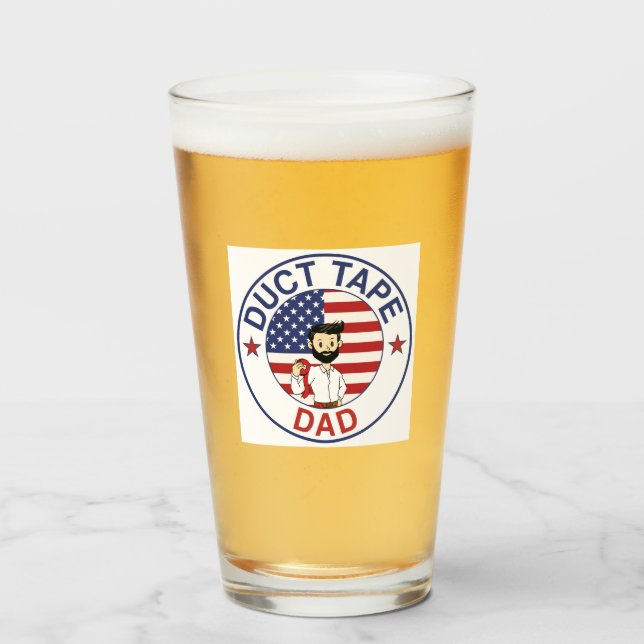 Copo De Pint Duct Tape Dad - Beer Glass (Frente (Preenchido))