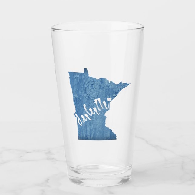 Copo De Pint Duluth Minnesota Wood Grain (Frente)