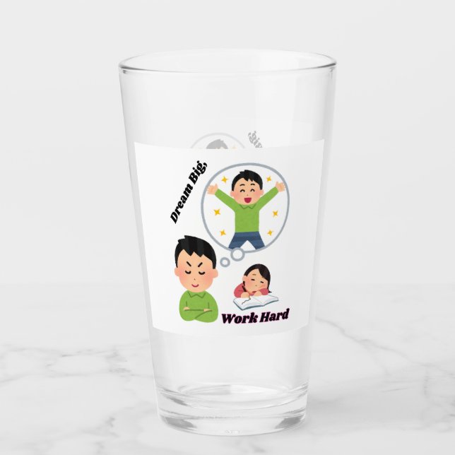 Copo De Pint Duro do Dream Big Work (Frente)