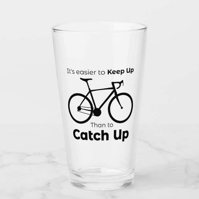 Copo De Pint É mais fácil continuar do que pegar ciclismo (Frente)