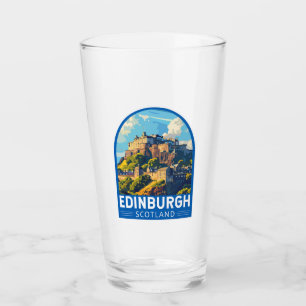 Copo De Pint Edinburgh Scotland Viagem Art Vintage