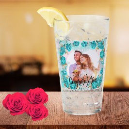 Copo De Pint Elegant 8th Wedding Anniversary Photo Couple 