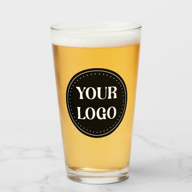 Copo De Pint elegante, moderno, refinado e editável. (Frente (Preenchido))