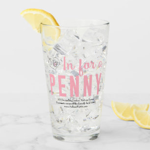 Copo De Pint Em um vidro de Bebendo de Penny
