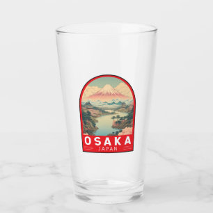 Copo De Pint Emblem de Viagem de arte Osaka Japan Mount Fuji