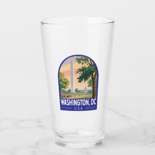 Copo De Pint Emblema de Arte de Viagem de Washington DC
