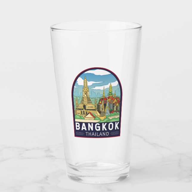 Copo De Pint Emblema de Introdução ao Viagem da Tailândia em Ba (Frente)