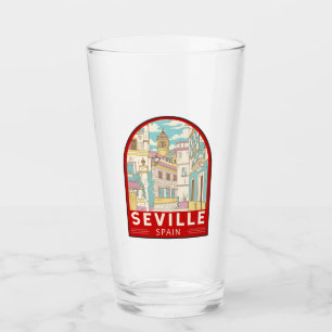 Copo De Pint Emblema de Viagem de Espanha de Sevilha