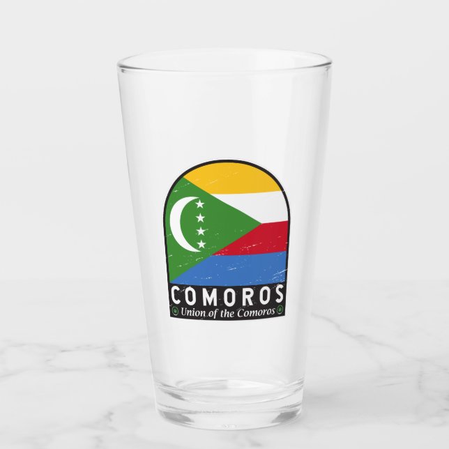 Copo De Pint Emblema emblem aflorado nas Comores (Frente)