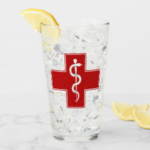 Copo De Pint Enfermeiro Rod de Asclepius
