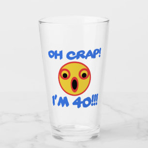 Copo De Pint Engraçado aniversário de 40 anos Gag Gift