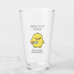 Copo De Pint Engraçado Beba Seu Lembrete De Água De Um Pato Bon