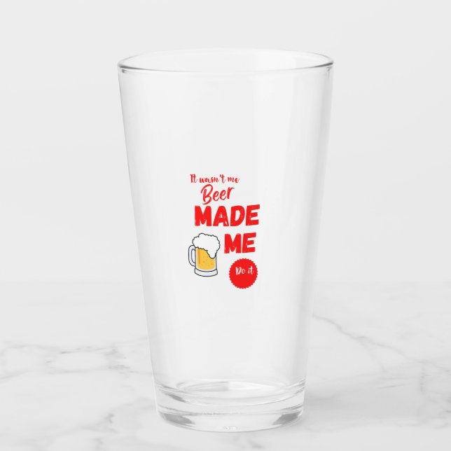 Copo De Pint Engraçado, não fui eu, Beer glass (Frente)