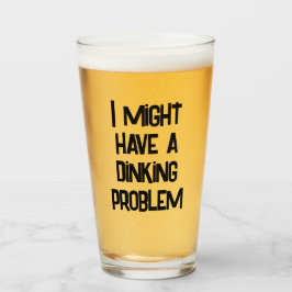 Copo De Pint Engraçado Pickleball Eu Posso Ter Um Problema De J