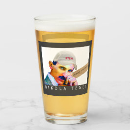Copo De Pint Engraçado Tesla Portrait Beer