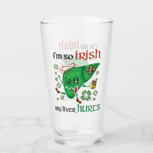 Copo De Pint Então irlandês meu fígado dói