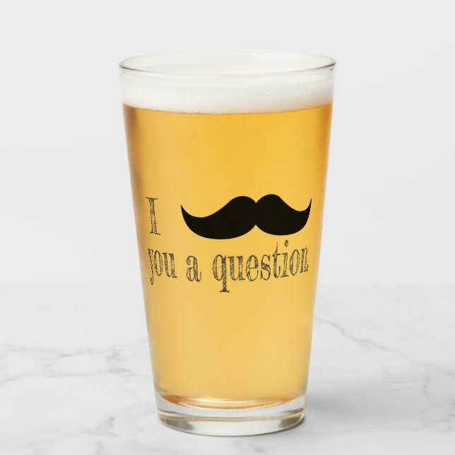 Copo De Pint Envergonha-te de uma pergunta (Frente (Preenchido))