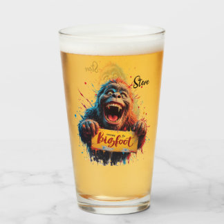 Copo De Pint Equipe de Busca de Fotos de Bigfoot Sasquatch Feli