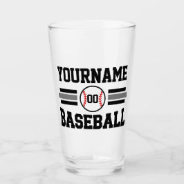 Copo De Pint Equipe de NOME Personalizada do Jogador de Basebal