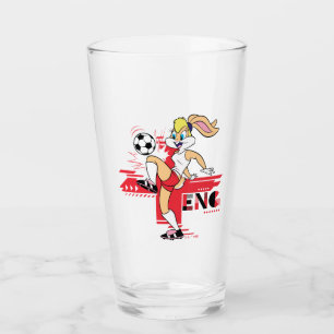 Copo De Pint Equipe Inglaterra Futebol Gráfico da Lola Bunny