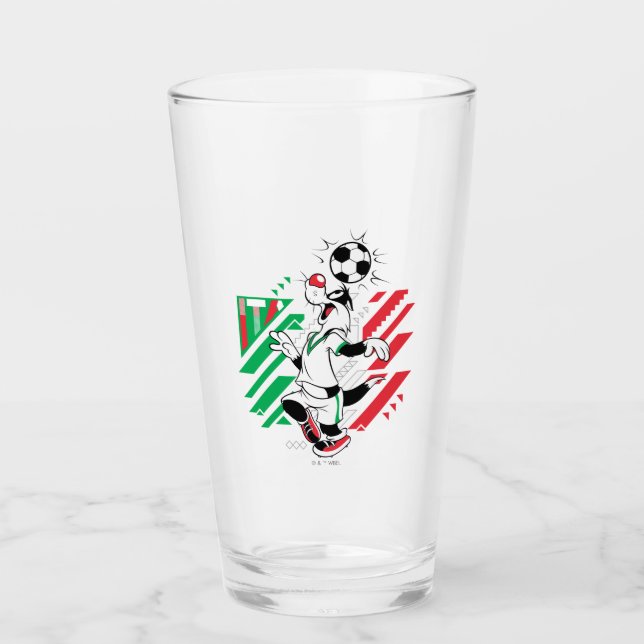 Copo De Pint Equipe Itália de Futebol Gráfico SYLVESTER™ (Frente)