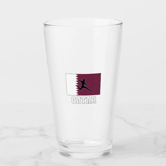 Copo De Pint Equipe Nacional de Futebol do Qatar (Frente)